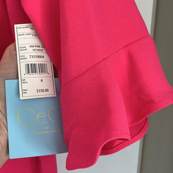 Pink crepe dress - Picture 3 of 5